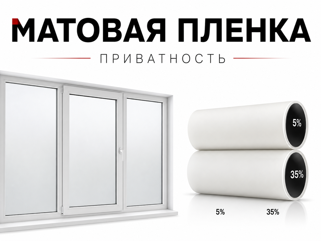 Матовая плёнка на окна