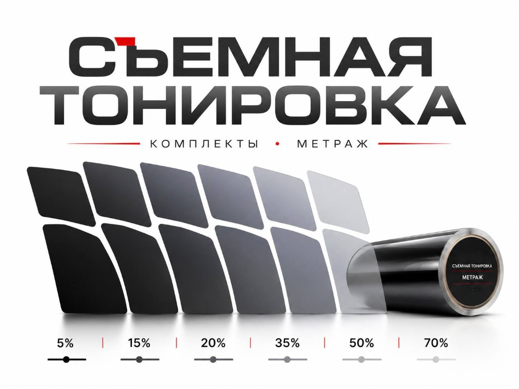Съёмная силиконовая тонировка